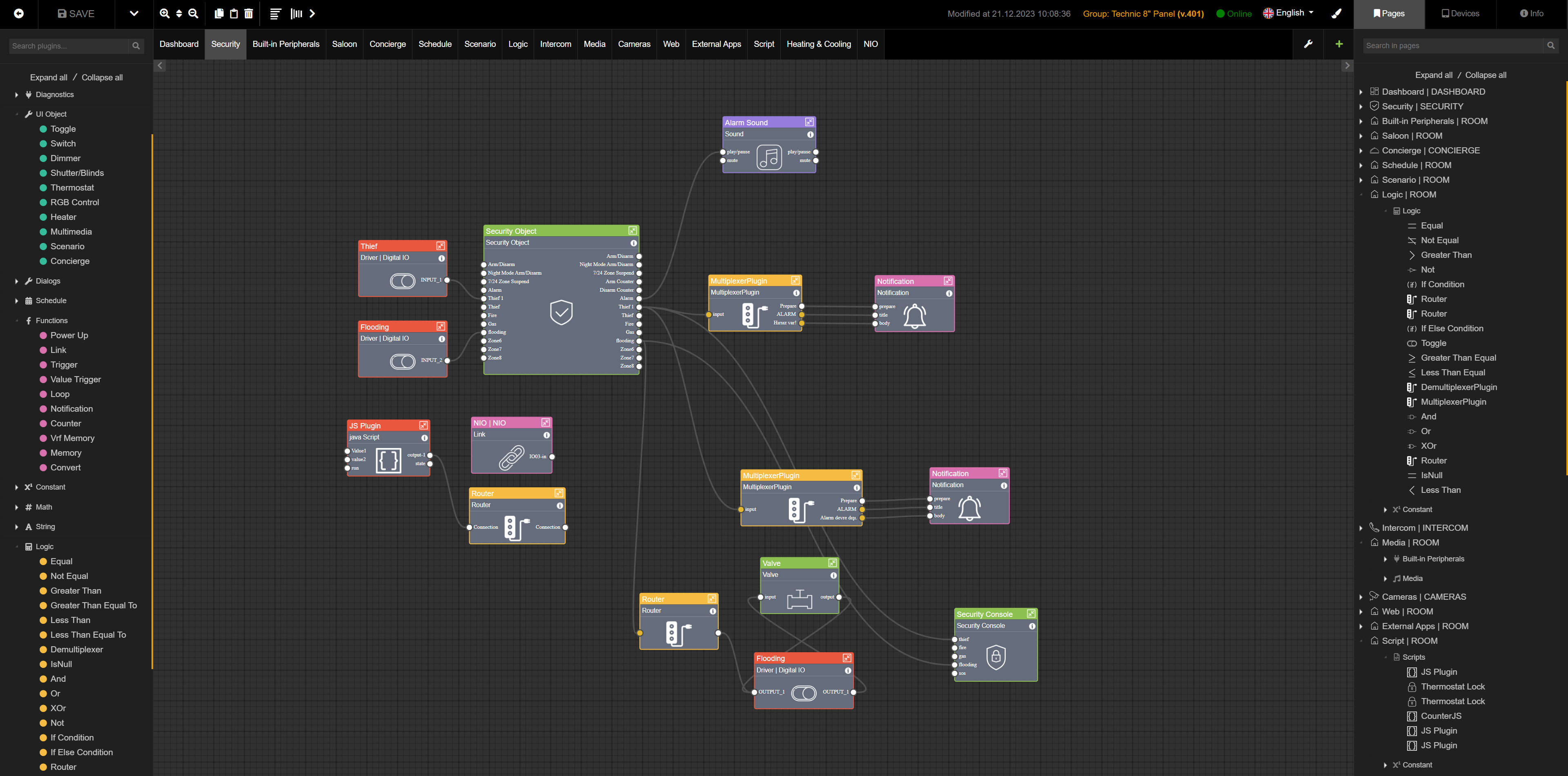 Skyplatform configuration screenshot